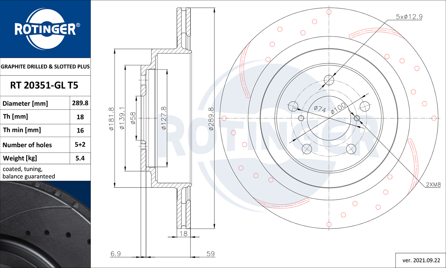 ROTINGER 258 561 RT 20351-GL T5 - Alkatrész